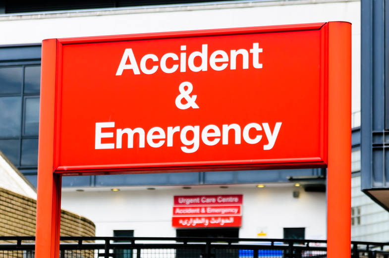 Accident and Emergency (Emergency Room) sign